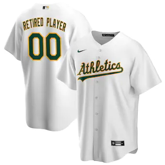 mens nike white oakland athletics home pick a player re_002